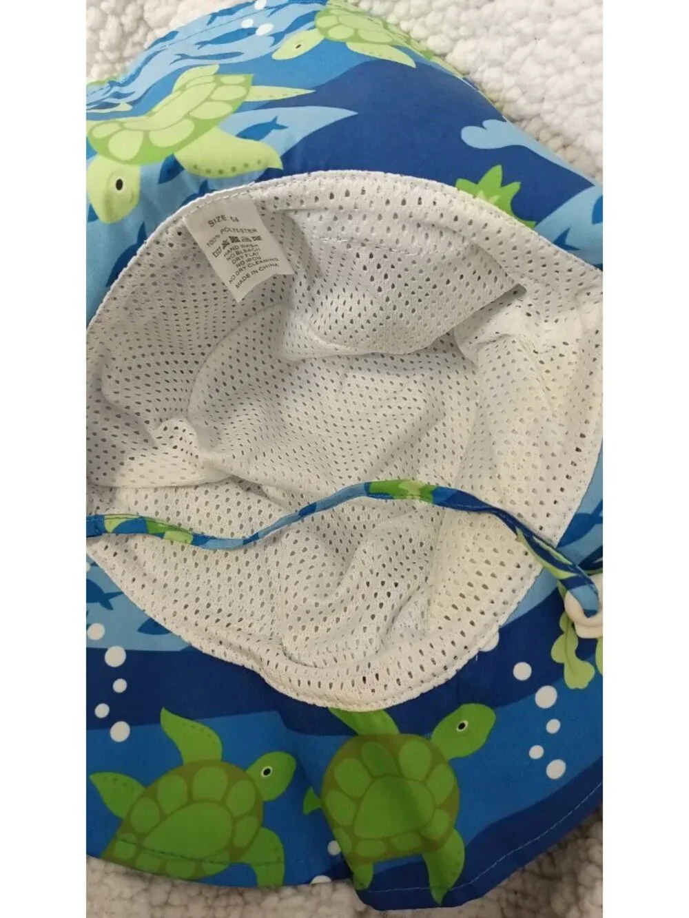 Blue Ocean Outdoor Beach Swim Bucket Hat Wide Brim Sun Protection 5-12 Years